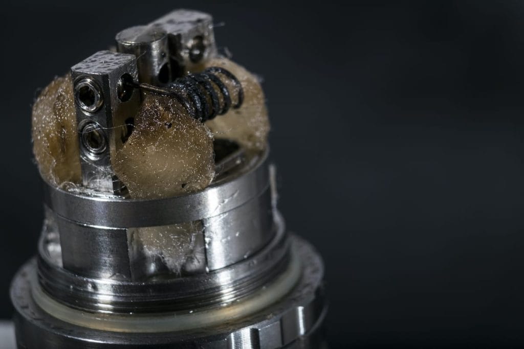 dirty used vape coil