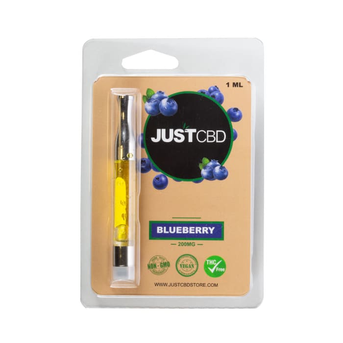Just CBD Blueberry Vape Cartridges (200mg)