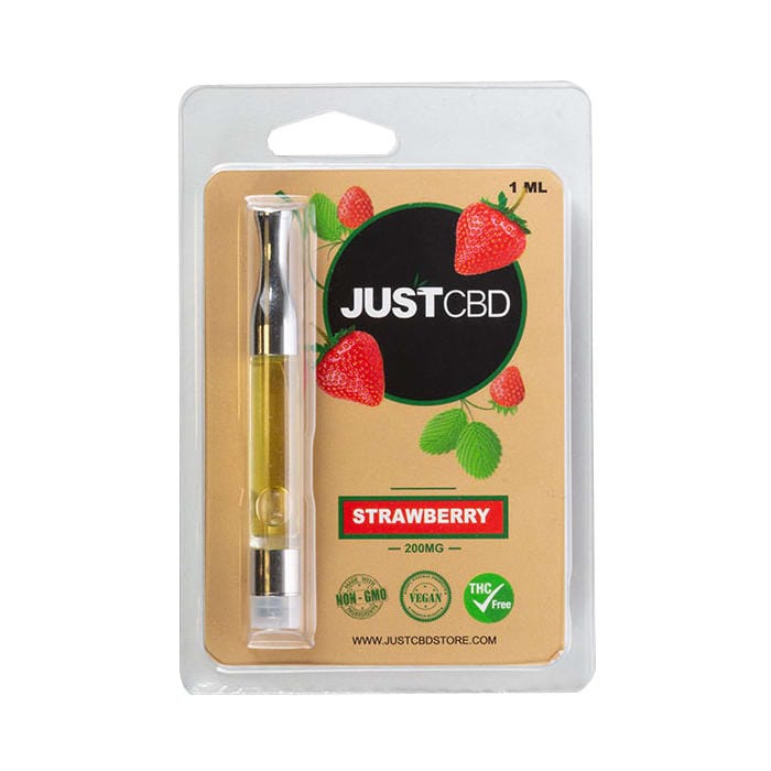 Just CBD Strawberry Vape Cartridges (200mg)