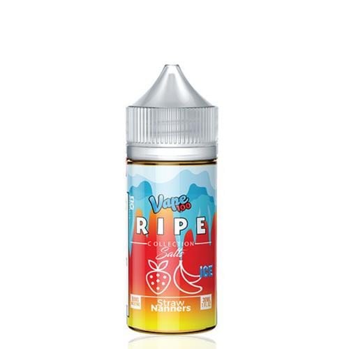 Ripe Collection Salts Straw Nanners ICE 30ml Nic Salt Vape Juice