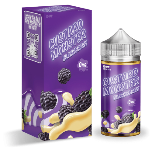 Blackberry Custard 30ml Nic Salt Vape Juice – Custard Monster
