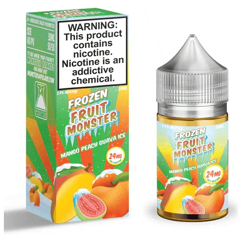 Mango Peach Guava Ice 30ml Nic Salt Vape Juice – Frozen Fruit Monster