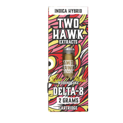 Two Hawk Hemp – Delta 8 Vape – D8 Cartridge – Wedding Cake – 2g